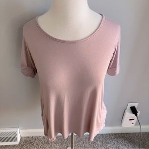 Women’s Miss Chievous Top with Open Back Slashed Small Shirt Short Sleeve S